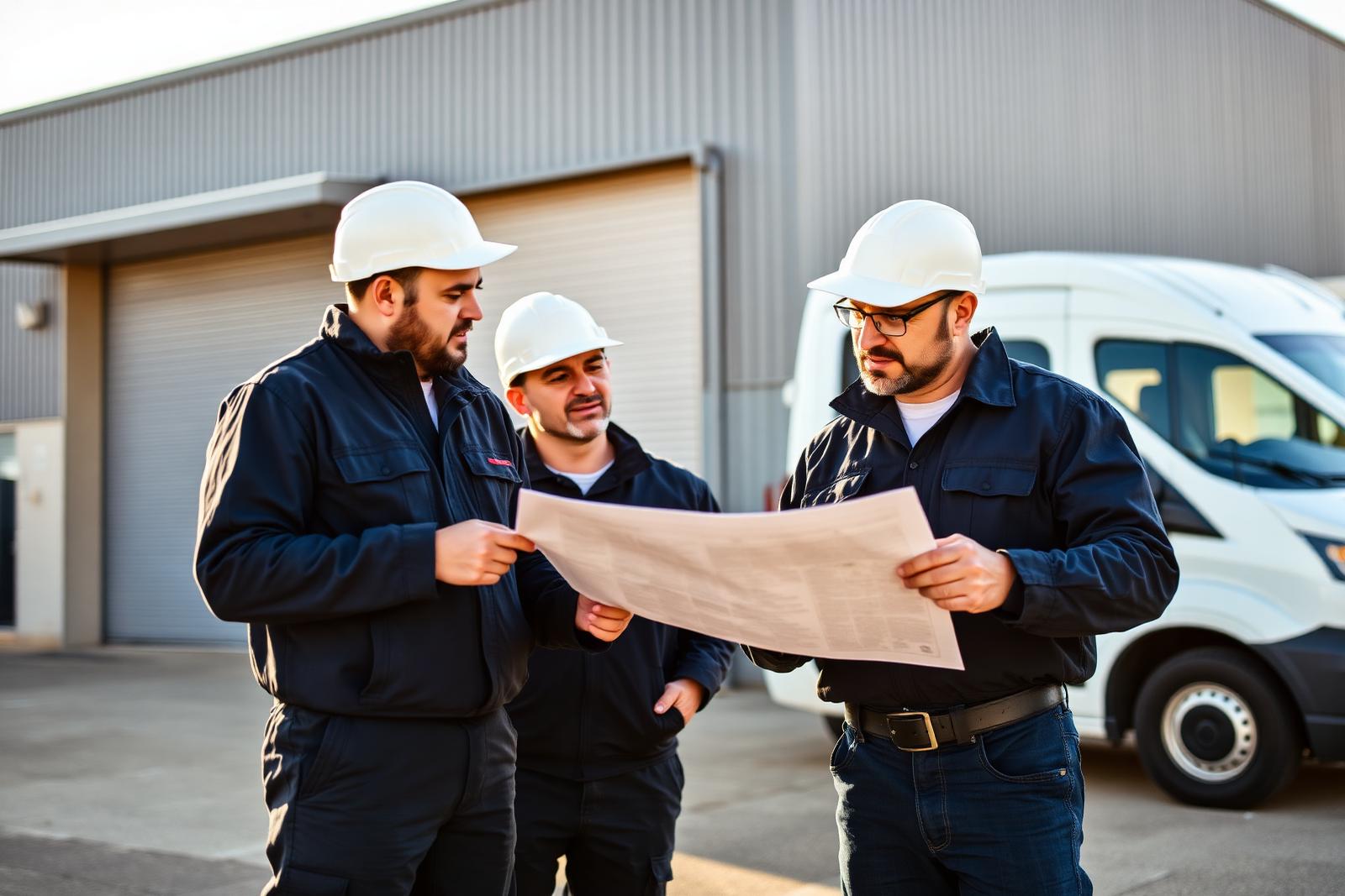 Equipo técnico de Energía Santa Ana revisando un proyecto
